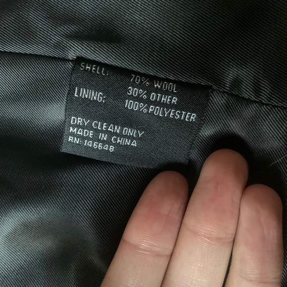 Kimi & Kai black wool walking coat, maternity Sz Med NWT - Picture 8 of 8